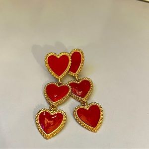 Bohemian style heart earnings
